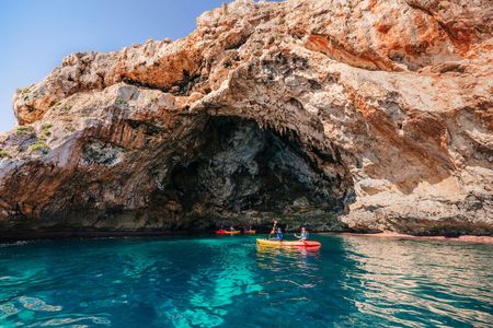 Cala Varques guided sea caves with kayak and snorkelling expedition