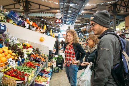 Market visit and private cooking class at a Cesarina's home in Parma