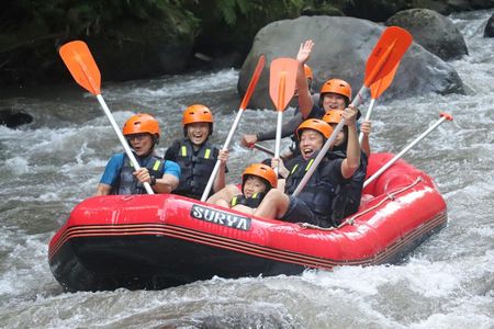 Ayung River white-water rafting with Bali pickup