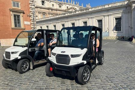 Private Rome Tour by Golf Cart with Optional Catacombs Visit