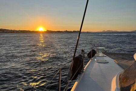 Rhodes semi-private sunset catamaran cruise ticket