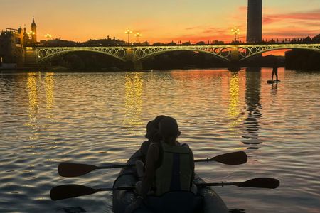 Sunset kayaking experience in Seville