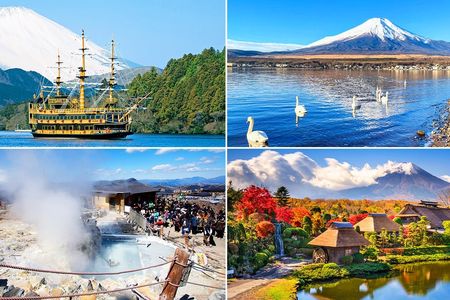 Mt.Fuji,Owakudani, Hakone Cruise & Ropeway, Oshino Hakkai 1-Day Trip