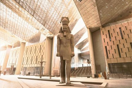 New Grand Egyptian Museum and Giza Pyramids from Cairo with Lunch
