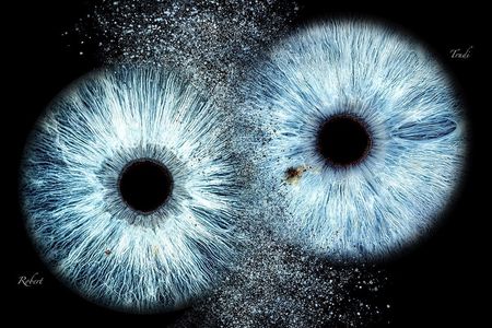 Personalized Eye Iris Photography Print with Delivery