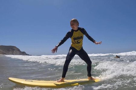 Beach surf lessons in Carrapateira