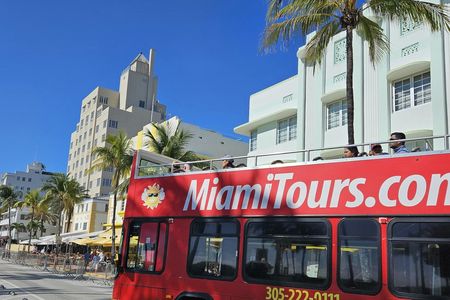 Double Decker sightseeing bus tour of Miami