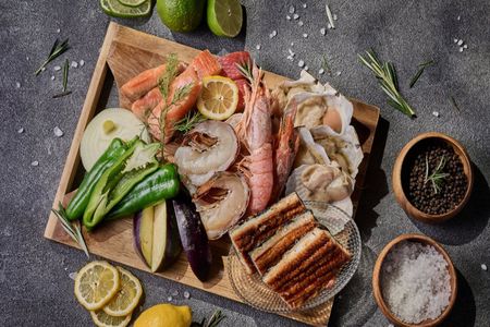BBQ Assortment Plan at Blue Birds Rooftop Terrace in Osaka