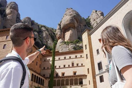 Millennium Montserrat tour with cog-wheel train and black Madonna