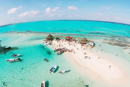 Glass-bottom boat tour to San Andres aquarium and mangroves