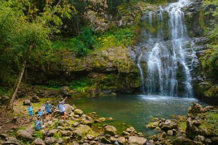 Adventure tour of Kohala waterfalls