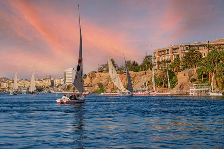 Sunset tea at the Legendary Old Cataract hotel in Aswan