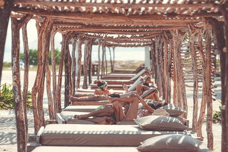 Fenix Beach second rows full day access from Cartagena