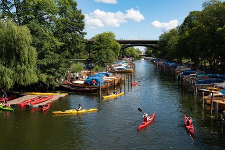 Self-guided one-person kayak tour in Stockholm