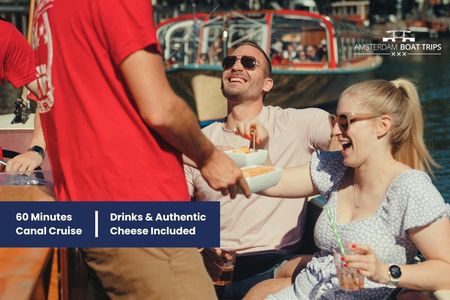 Amsterdam's canals tour with cheese and drinks tasting