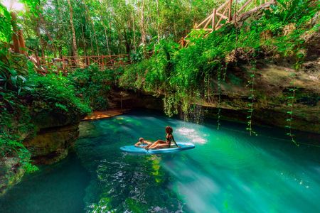 Small-Group 3 Cenotes Adventure and Tequila Tasting