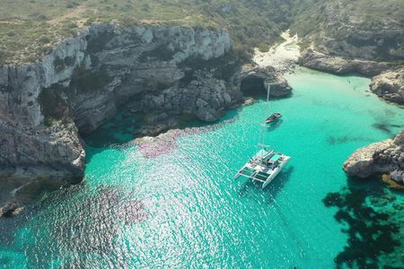 Es Trenc beach catamaran tour with barbecue