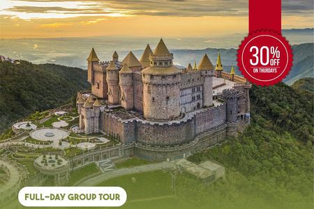 Ba Na Hills, Fantasy Park, French village and Golden Bridge tour