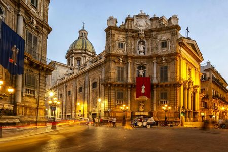 Evening transfer from Cefalù to Palermo with free time to explore