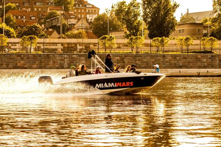 Vistula premium motorboat cruise with iconic Warsaw views