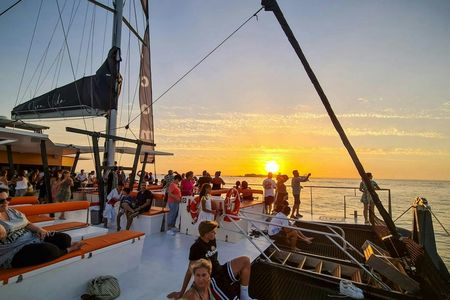 Sancti Petri Castle catamaran experience at sunset