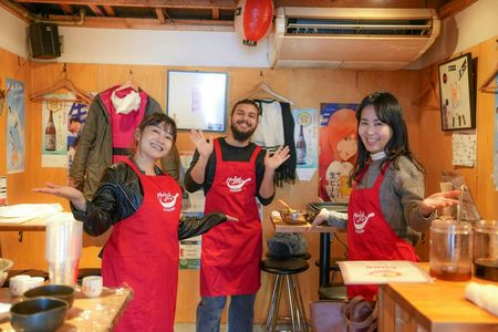 Kyoto ramen and gyoza cooking class with professional chefs