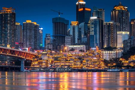 Enchanting Chongqing night illumination private tour