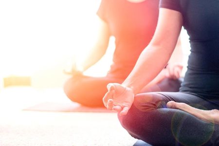 Studio Yoga session with Sandy