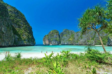Sleek power catamaran tour from Phuket with lunch