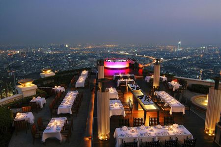 Banyan Tree Vertigo rooftop dining experience with panoramic views