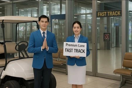 Don Meaung Airport Fast Track Customs Pass with Assistant