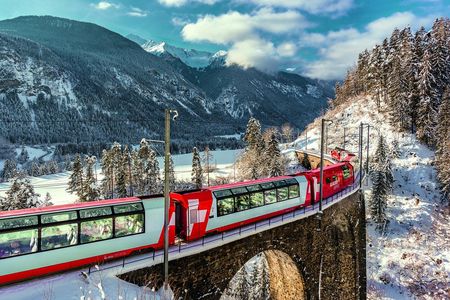 Glacier Express train and Lucerne private day trip from Basel