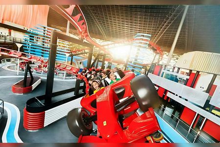 Ferrari World theme park dated tickets with transfer