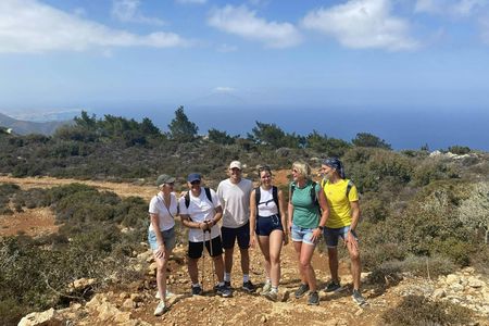Karpathos villages guided hike from Pini to Stes Mountain