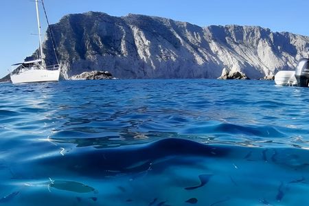 Five islands of Tavolara Marine Protected Area from San Teodoro
