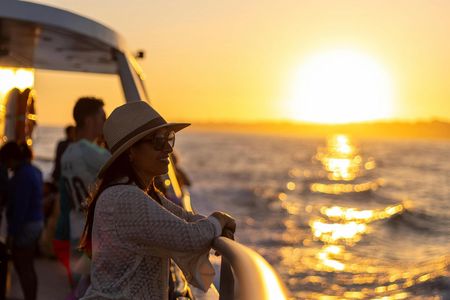 Catamaran sunset tour with DJ or live guitarist in Vilamoura