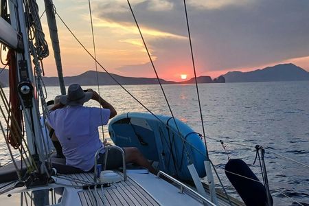 Two-hour private sunset cruise in Milos