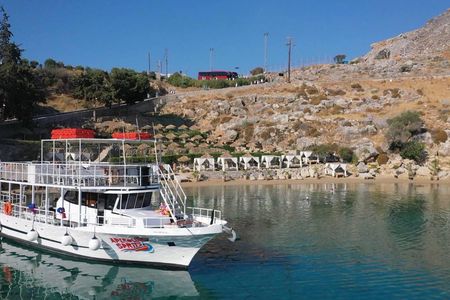 VIP boat trip in Pefkos with swim stops and lunch