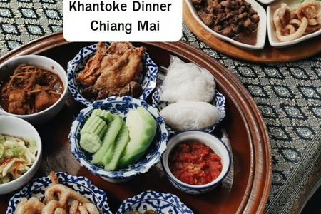 Traditional northern Thai dinner with cultural show