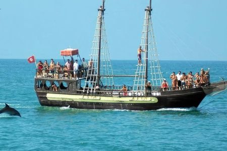 Flamingo Island pirate ship trip from Djerba with Tunisian lunch