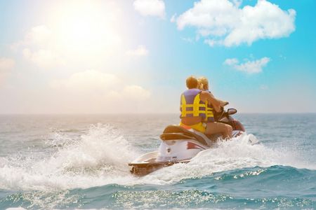 From Djerba to Seguia Lagoon jet-ski adventure with swim and lunch