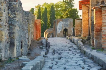 Pompeii and Vesuvius at your pace with bus transfer from Rome