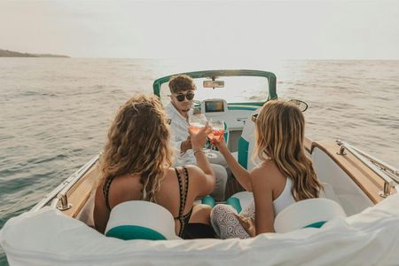 Italian design boat cruise from Palermo with aperitif