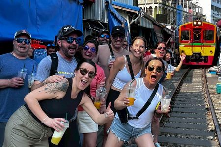 Floating and railway markets private tour with sugar farm visit