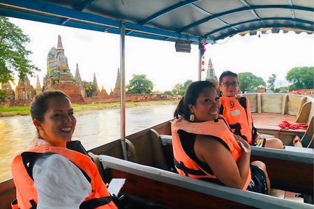 Ayutthaya temples and sunset boat trip on a private adventure