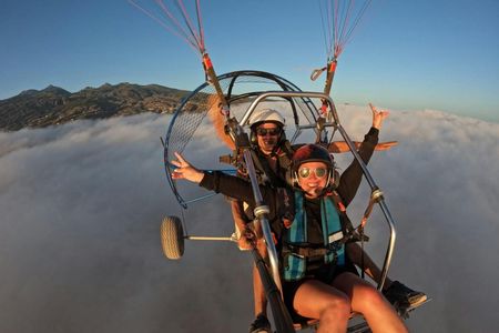 Paratrike flight over Adeje, breathtaking mountains and landscapes