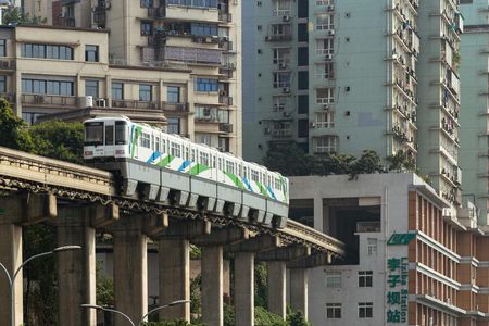 Chongqing light rail journey through the 8D Magic City