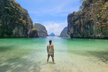 Private longtail boat island hopping tour from Koh Yao Yai-Noi