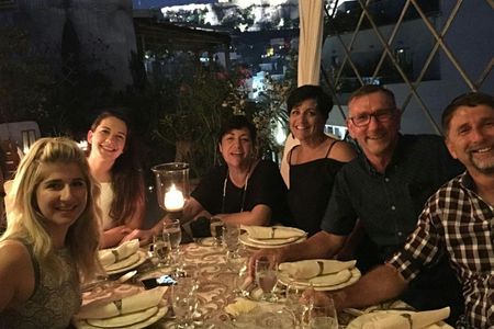 Dinner and wine pairing with Acropolis view