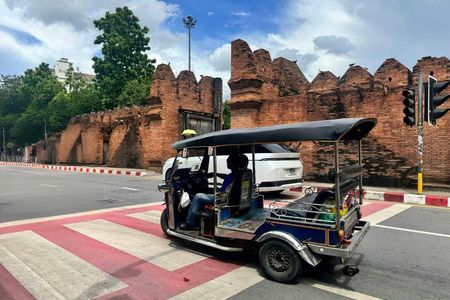 Tuk-tuk rental with driver for a 4-hour Chiang Mai temple experience
